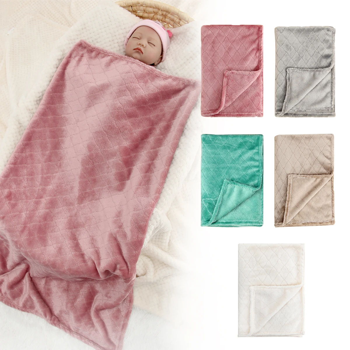 Супермягкие Хлопковые Детские Одеяла Trikotage Для Сна Унисекс 95x70 См Подходят