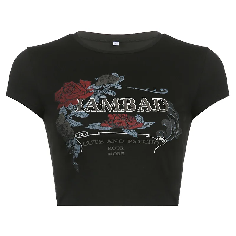 

Summer Women'S Slim Fitting Round Neck Short Sleeve Top Showing Belly Button Sexy Summer Casual Women'S Short Sleeve Top Y2k