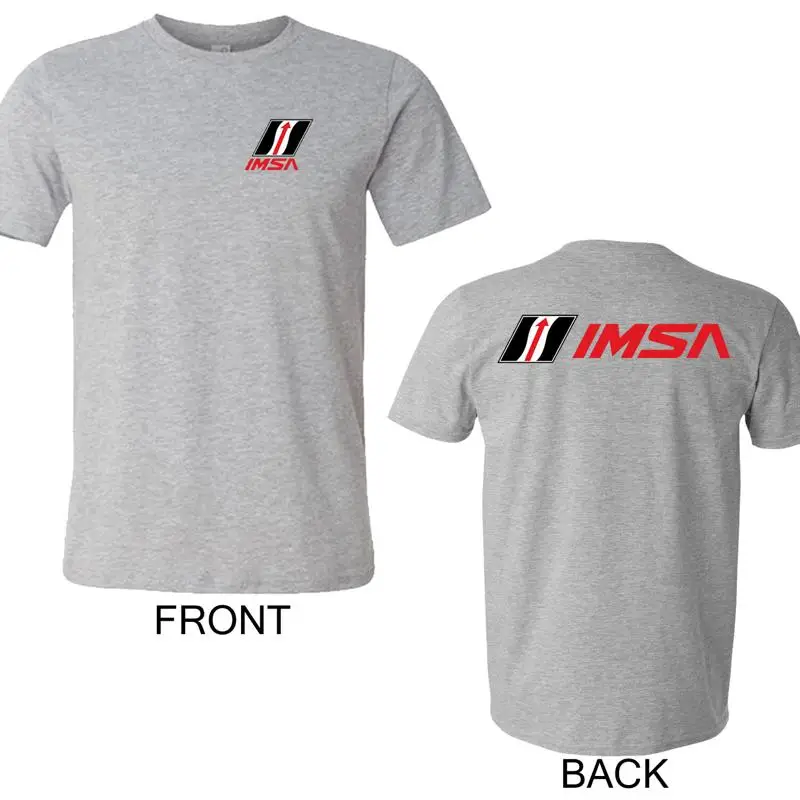 Фото Мужская серая футболка IMSA International Motor Sports Association, размеры от S до 5XL №1