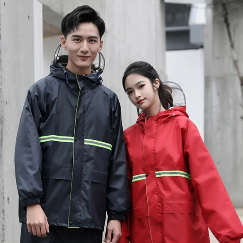 

Fashion Thick Waterproof Motorcycle Naturehike Raincoat Couple Protection Rain Coat Outdoor Antipioggia Uomo Rainjacket