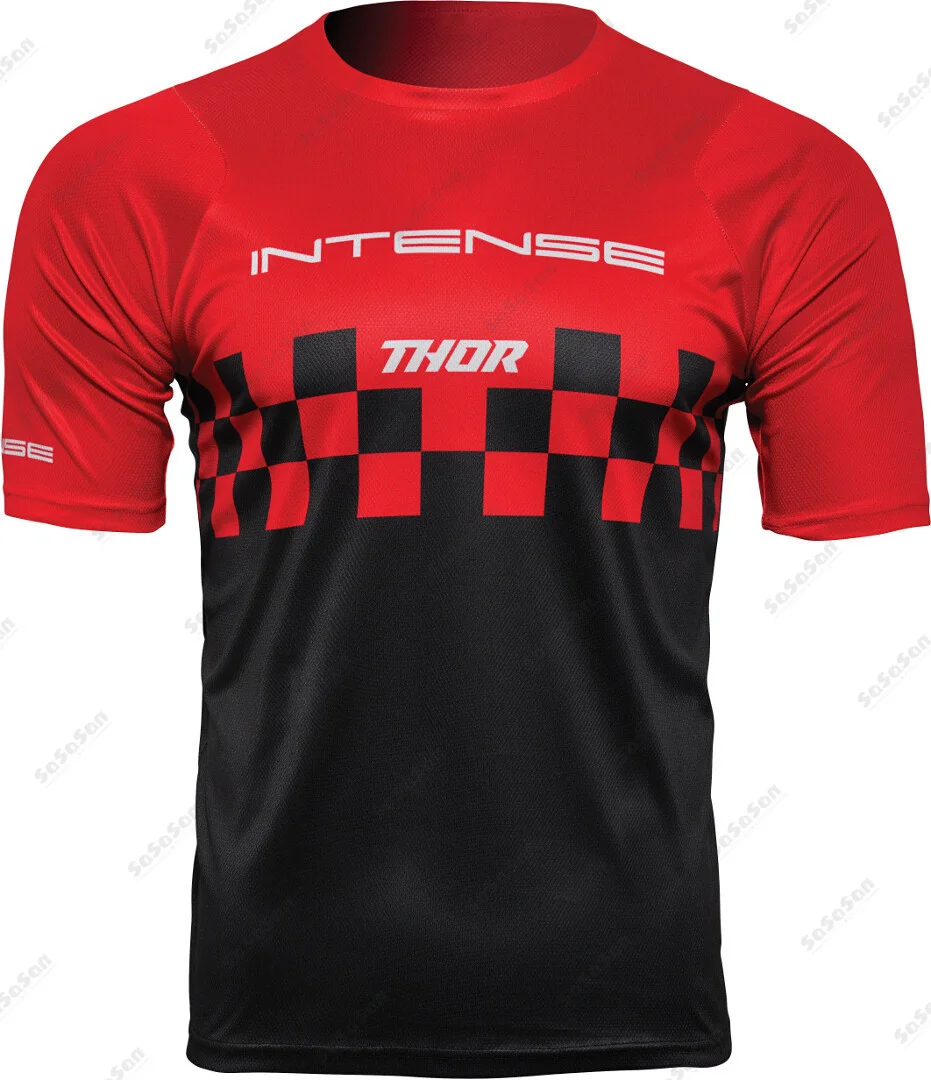 

2022new Men"S Short Sleeve Bicycle Quick Dry Jersey Bmx Soccer Mountain Bike Clothing Cycling Enduro Downhill Motocross Moto Mtb