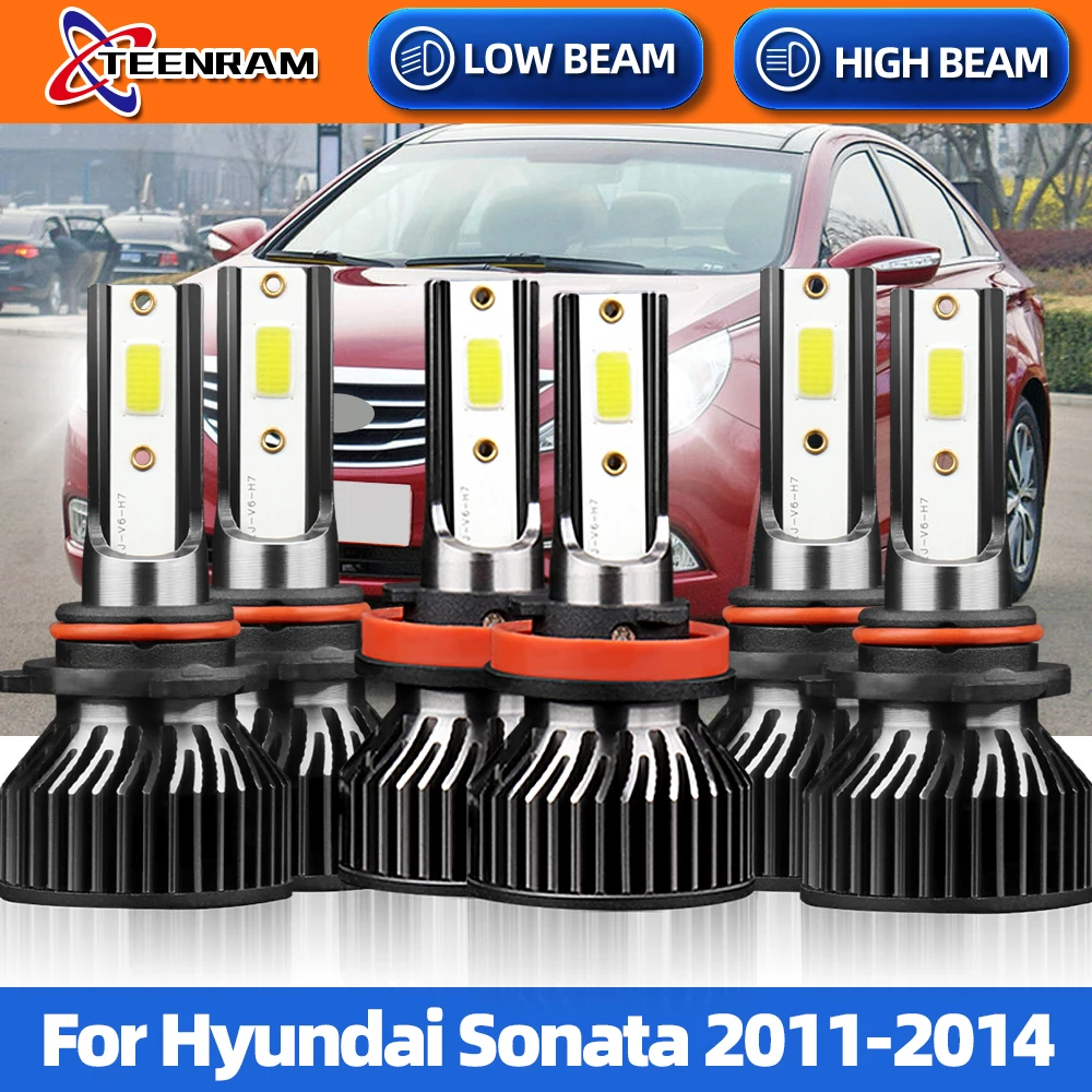 

H7 H11 LED Lamps Car Fog Light CSP Chip Car Light LED Headlights Bulbs Auto Headlamps 12V 6000K For Hyundai Sonata 2011-2014