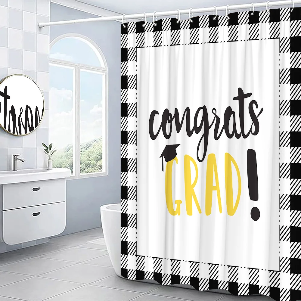 Штора для душа с художественным принтом сезон выпускного беруц бакалавра