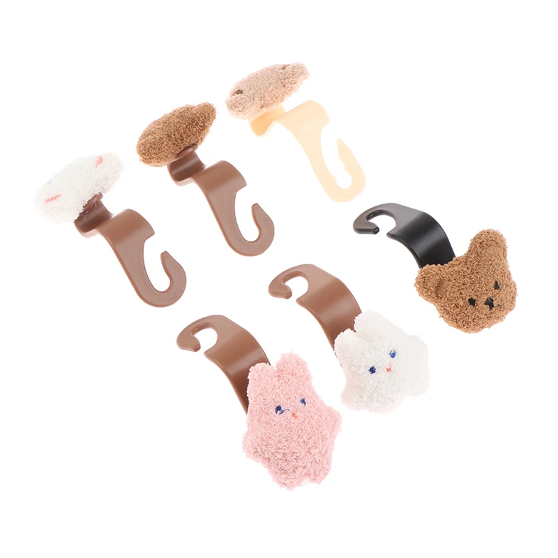 

Cartoon Bear Hooks Car Seat Back Hook Backrest Hanger Portable Car Seat Hooks for Handbag Purse Bags Storage Auto Interior