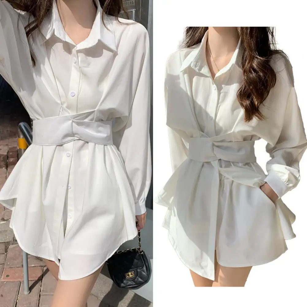 

Платье женское летнее однотонное на пуговицах с отложным воротником