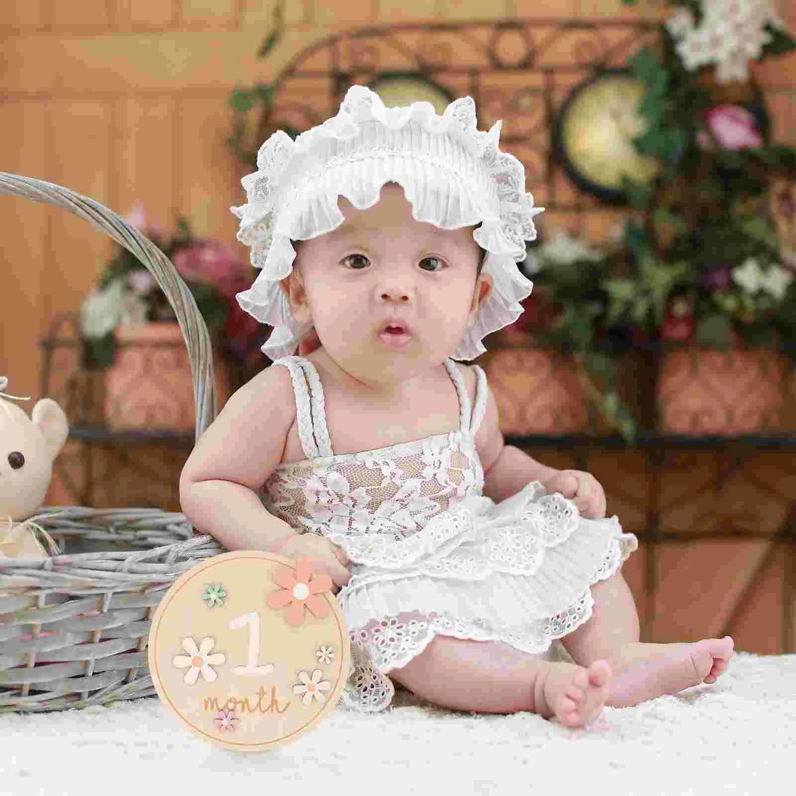 Детские карты на месяц веха деревянные круги детский знак для девочек доска