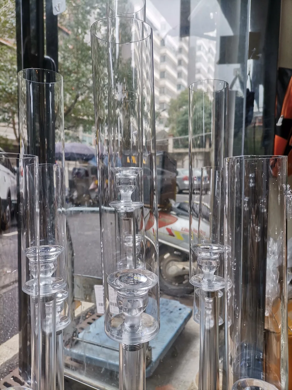 Акриловый подсвечник с 9 насадками подсвечники свадебные подставка для цветов