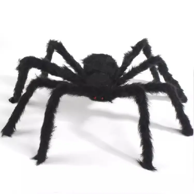 

Halloween Artificial Plush Spiders 30cm Halloween Party Supplies DIY Decoration Fake Horror Props Spider Ornaments