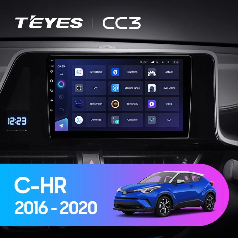 TEYES CC3 Штатная магнитола For Тойота С-ХР СХР Toyota C-HR CHR 2016 - 2020 Right hand driver до 8-ЯДЕР 4 + 64ГБ