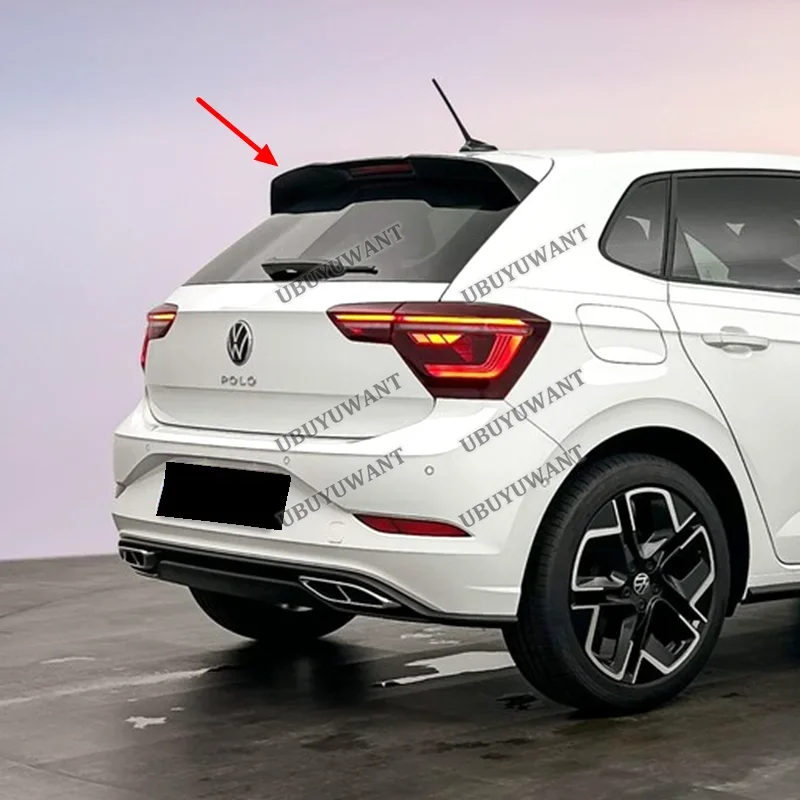 Фото Спойлер на крышку багажника в стиле GTI для Volkswagen POLO 9 (2022-2023), ABS, аксессуар для автомобиля №3