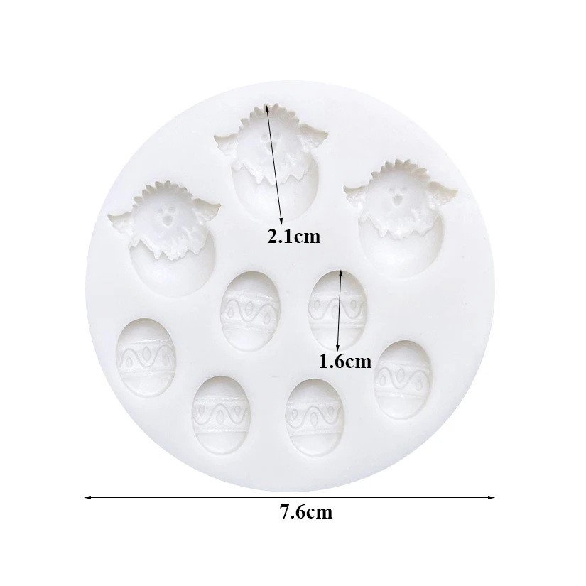 Силиконовая форма для цыплят с пасхальными яйцами