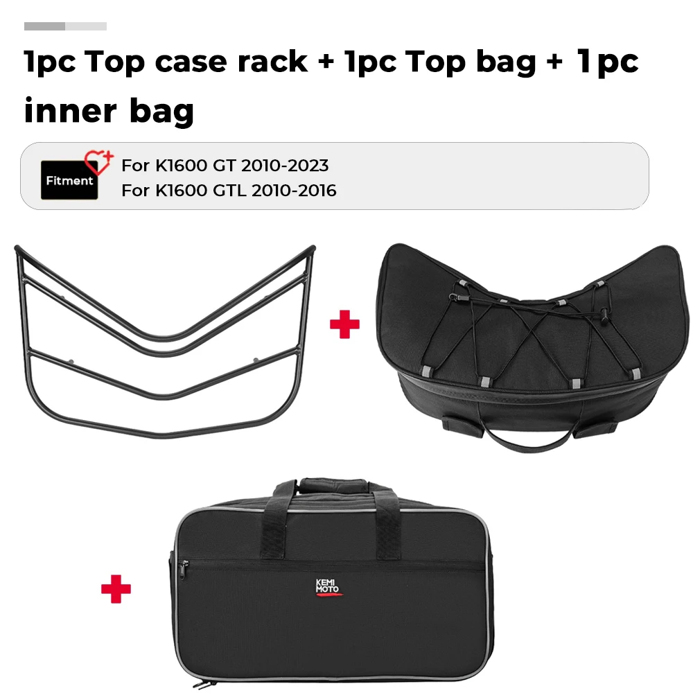 

KEMIMOTO верхние сумки и багажники для BMW K1600GT K1600GTL Grand 1600GT GT, верхние задние чехлы-коробки 2010 в 2023 году