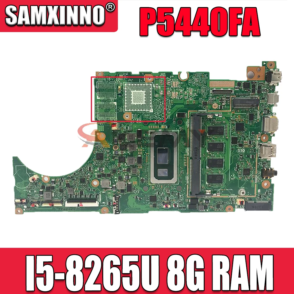 

P5440FA оригинальная материнская плата P5440 P5440F P5440FA 8 ГБ ОЗУ I5-8265U процессор для ноутбука asus материнская плата