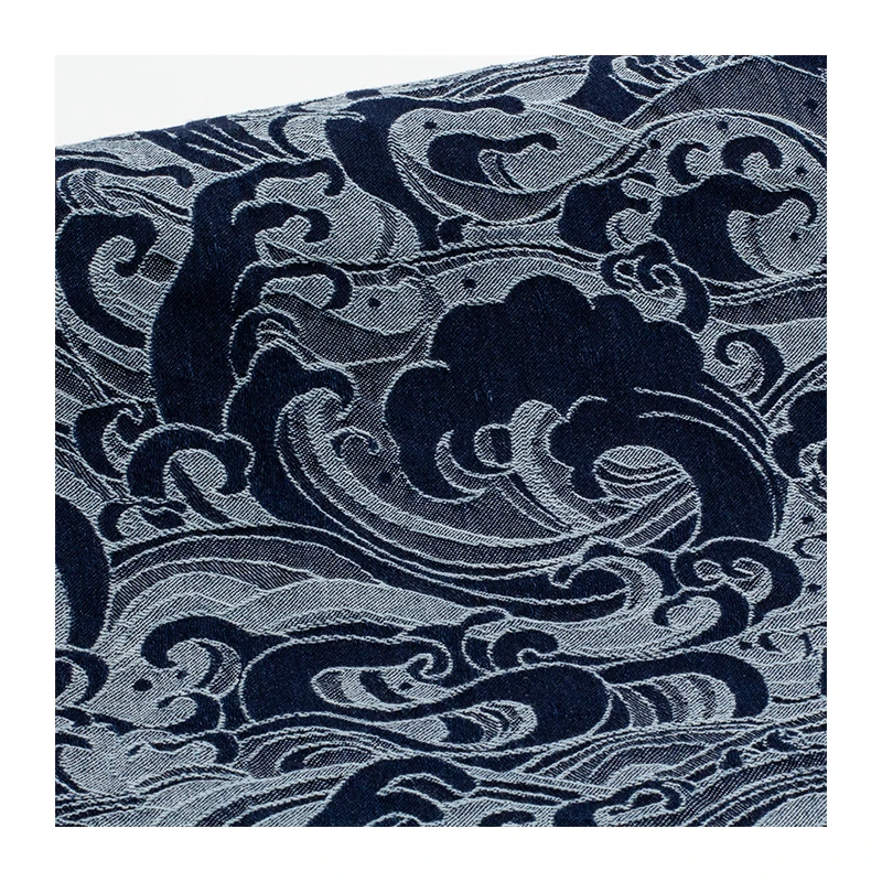 Жаккардовая моющаяся джинсовая ткань Hailang брюки в китайском стиле пальто подушка