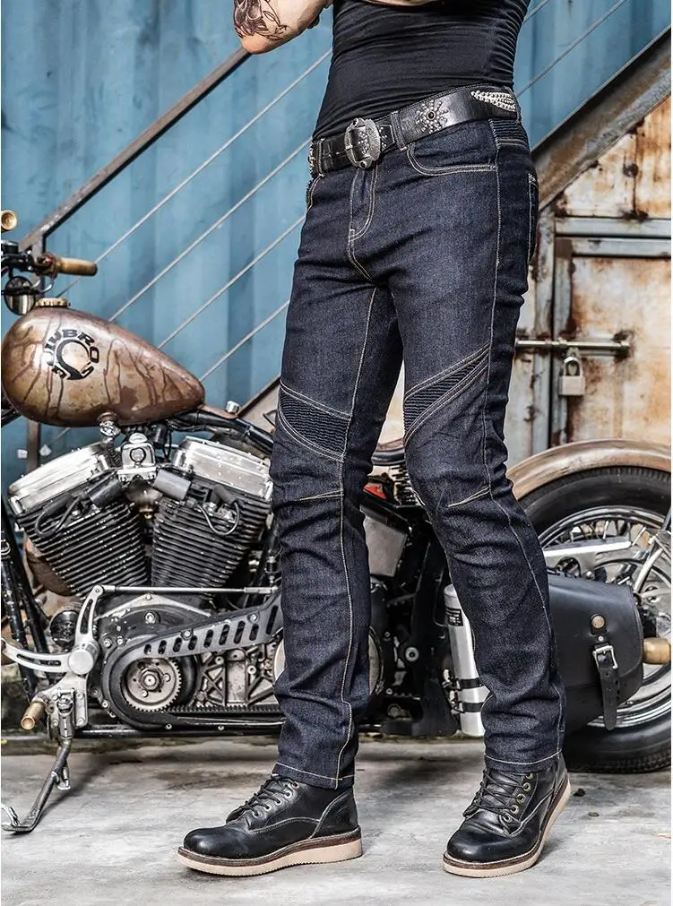 Фото Мотоциклетные брюки Uglybros Four Seasons Slim Fit, эластичные, для мотокросса, в стиле ретро, модные, для гонок по бездорожью, с защитой от падений №3