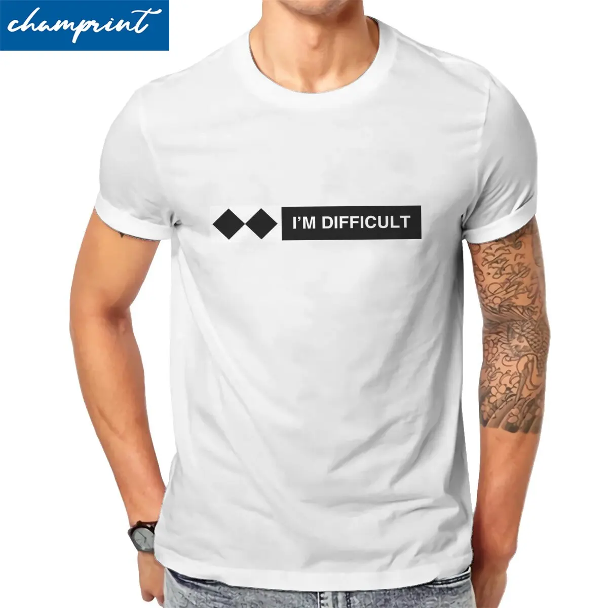 T Shirt Black Diamond Cotton Tops Vintage Short Sleeve Round Neck Tees Gift Idea T-shirts