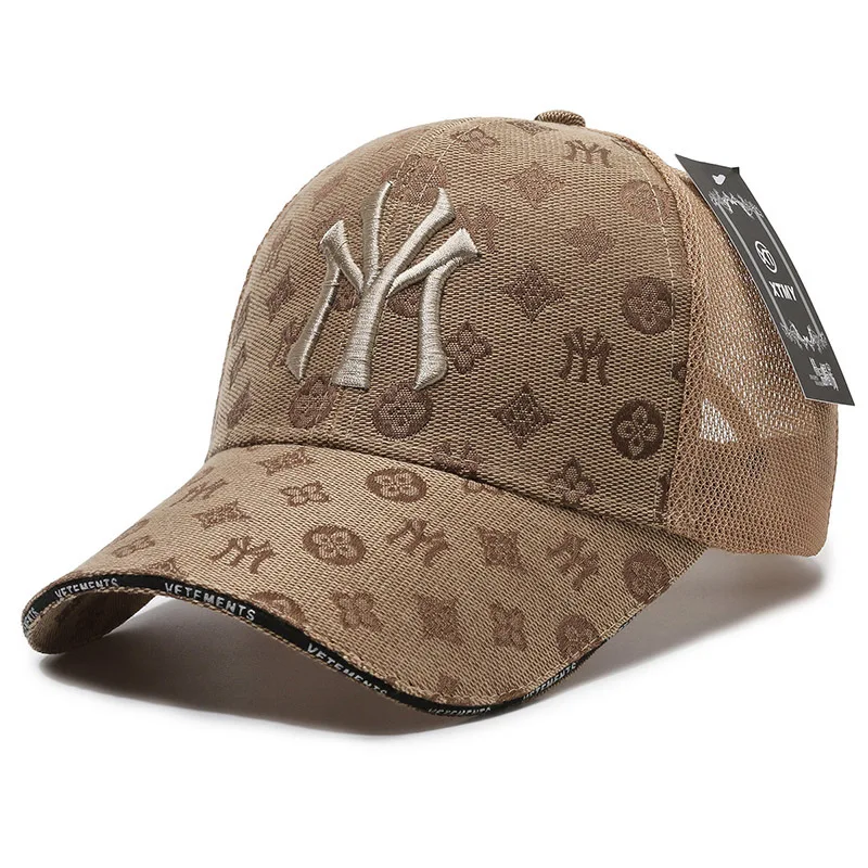 

Летняя мужская сетчатая бейсбольная кепка, Женские повседневные уличные шляпы с вышивкой надписями, дышащая Солнцезащитная шляпа