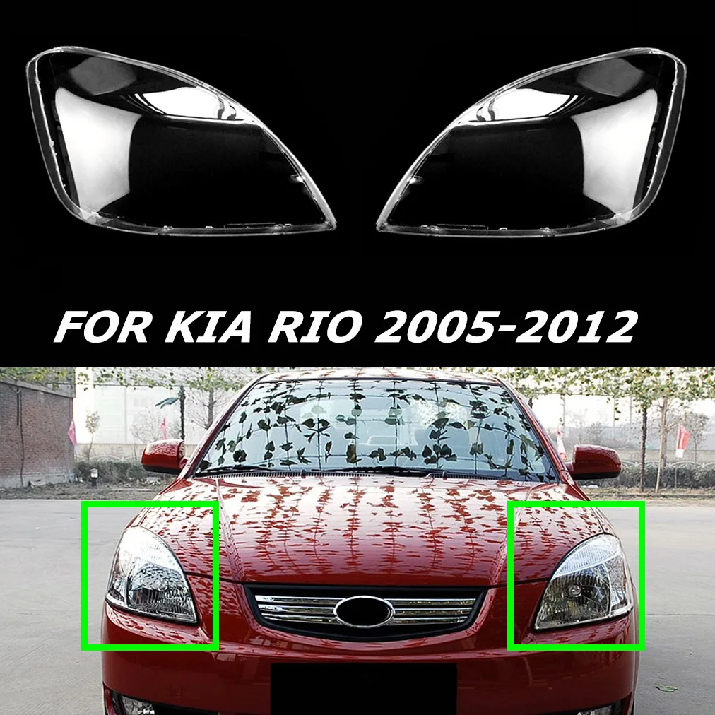 

Fit For Kia Rio 2005-2012 Headlight Lens Cover Transparent