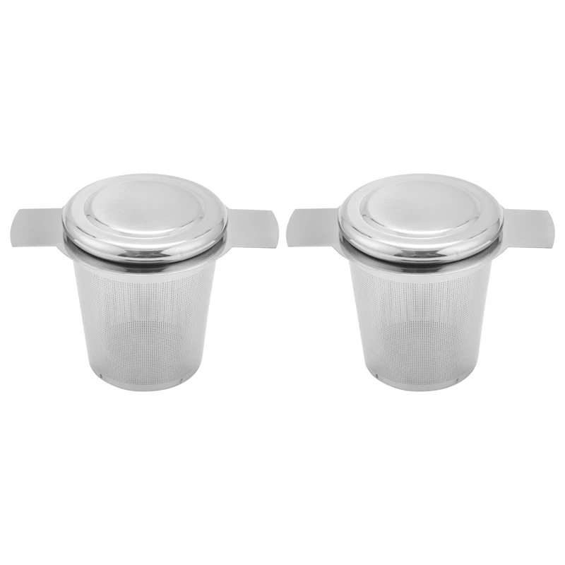 

2X Layer Mesh Tea Infuser, Reusable Coffee Filter - Fits Standard Cups Mugs Teapots - Perfect Stainless Steel Filter