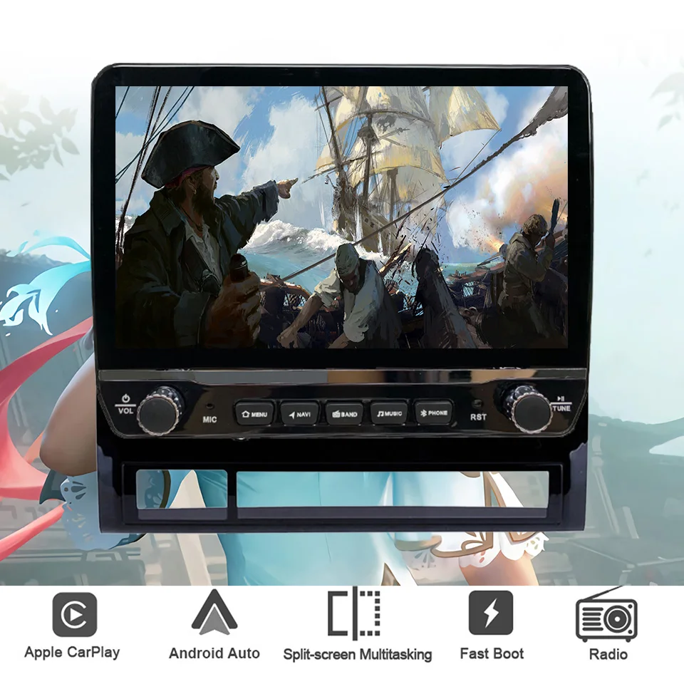 Android 14 авторадио мультимедийный Планшет для Toyota Tacoma Hilux 2005-2015 GPS DVD видео