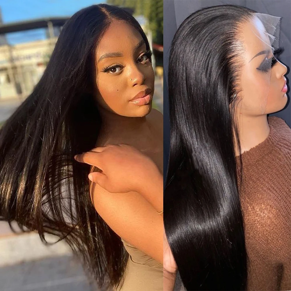 360 парик на полной сетке бразильские натуральные женские парики из человеческих