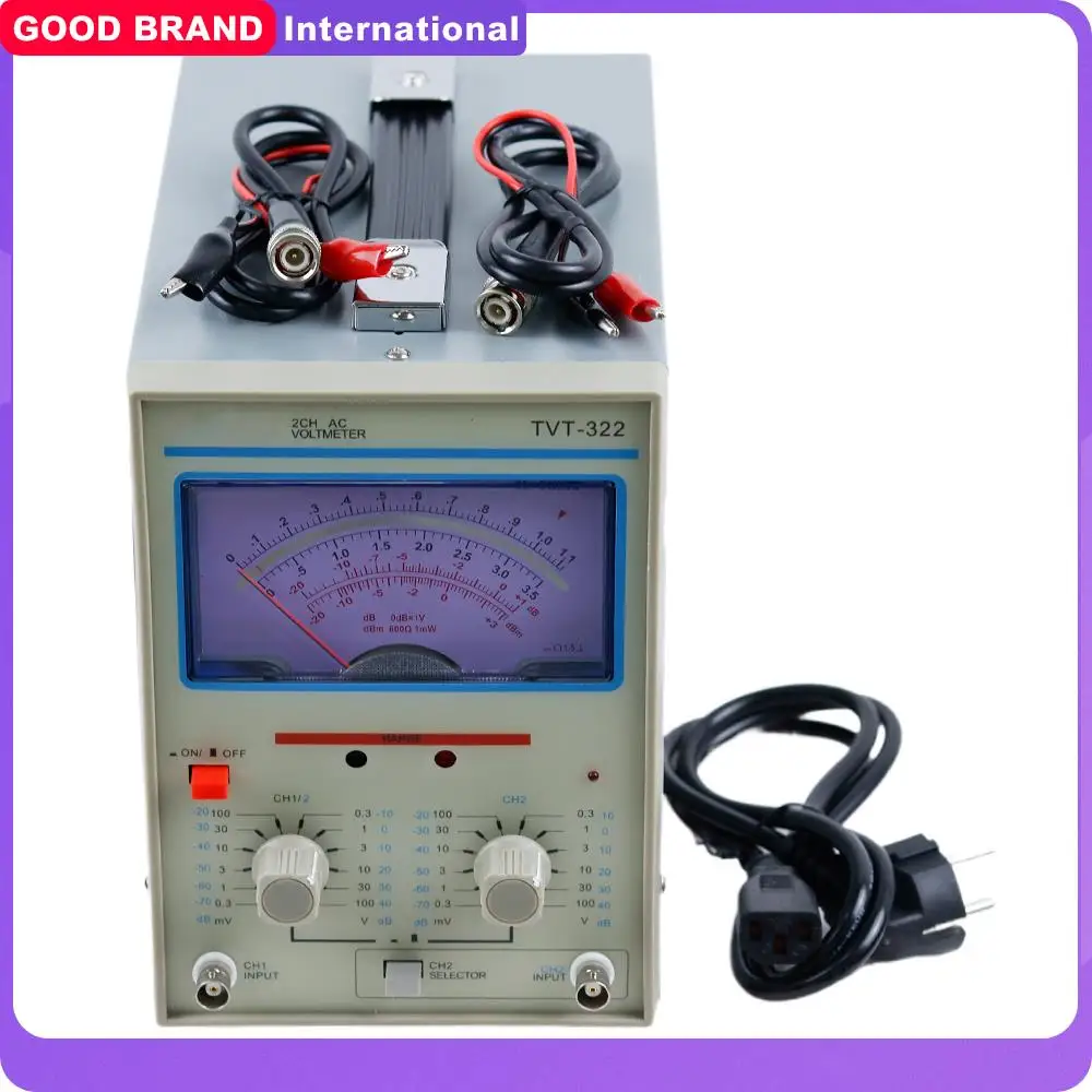 TVT-322 Двухканальный милливольтметр Двойной игольчатый Новый дизайн