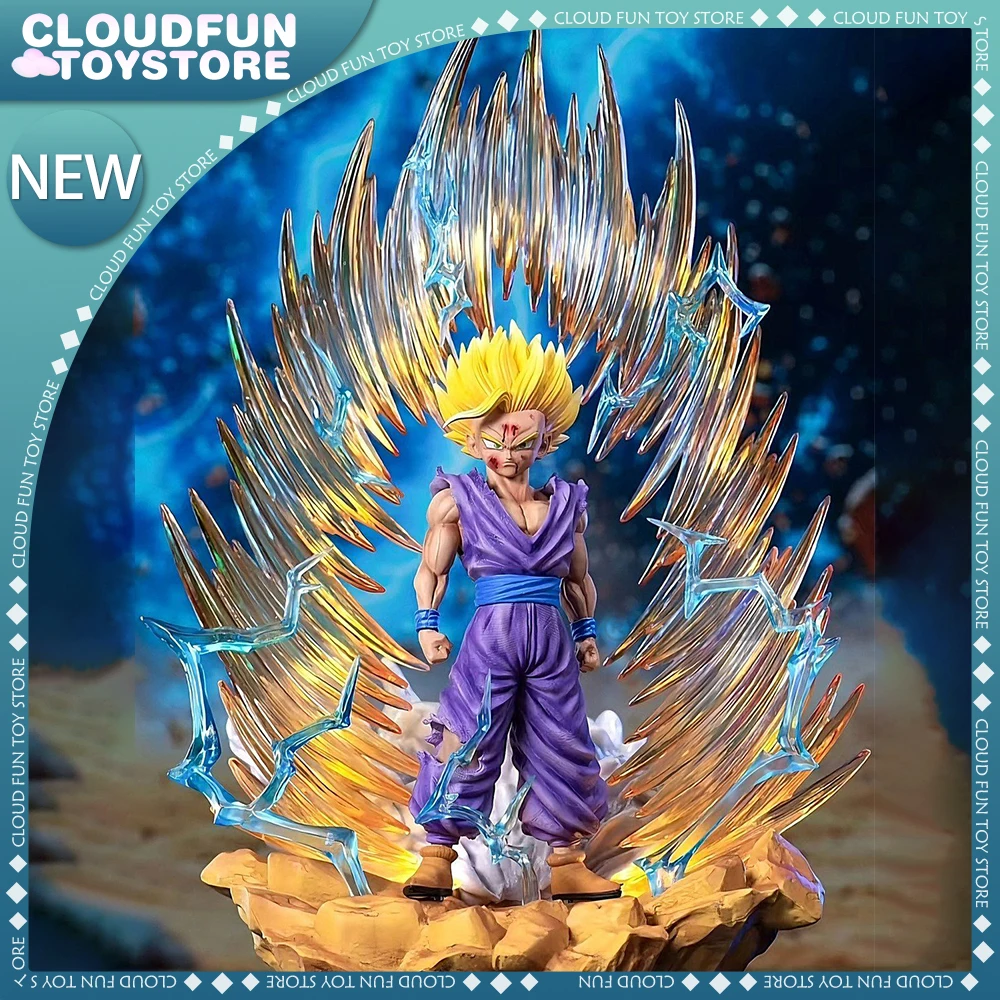 Фигурка Dragon Ball 35 см Super Saiyan 2 Gohan Heads Сменная фигурка головы и тела со светом игрушки