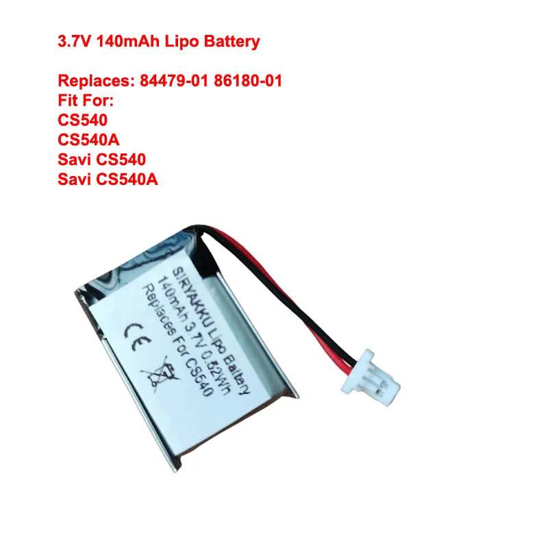 CS540 C054 Replacement Battery, 84479-01 86180-01 Battery fo