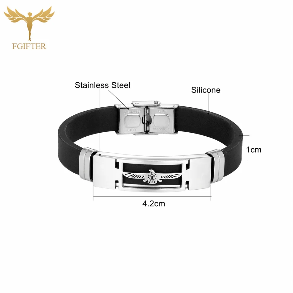 Модные мужские браслеты с крестом жестокая птица орел дизайн манжеты из