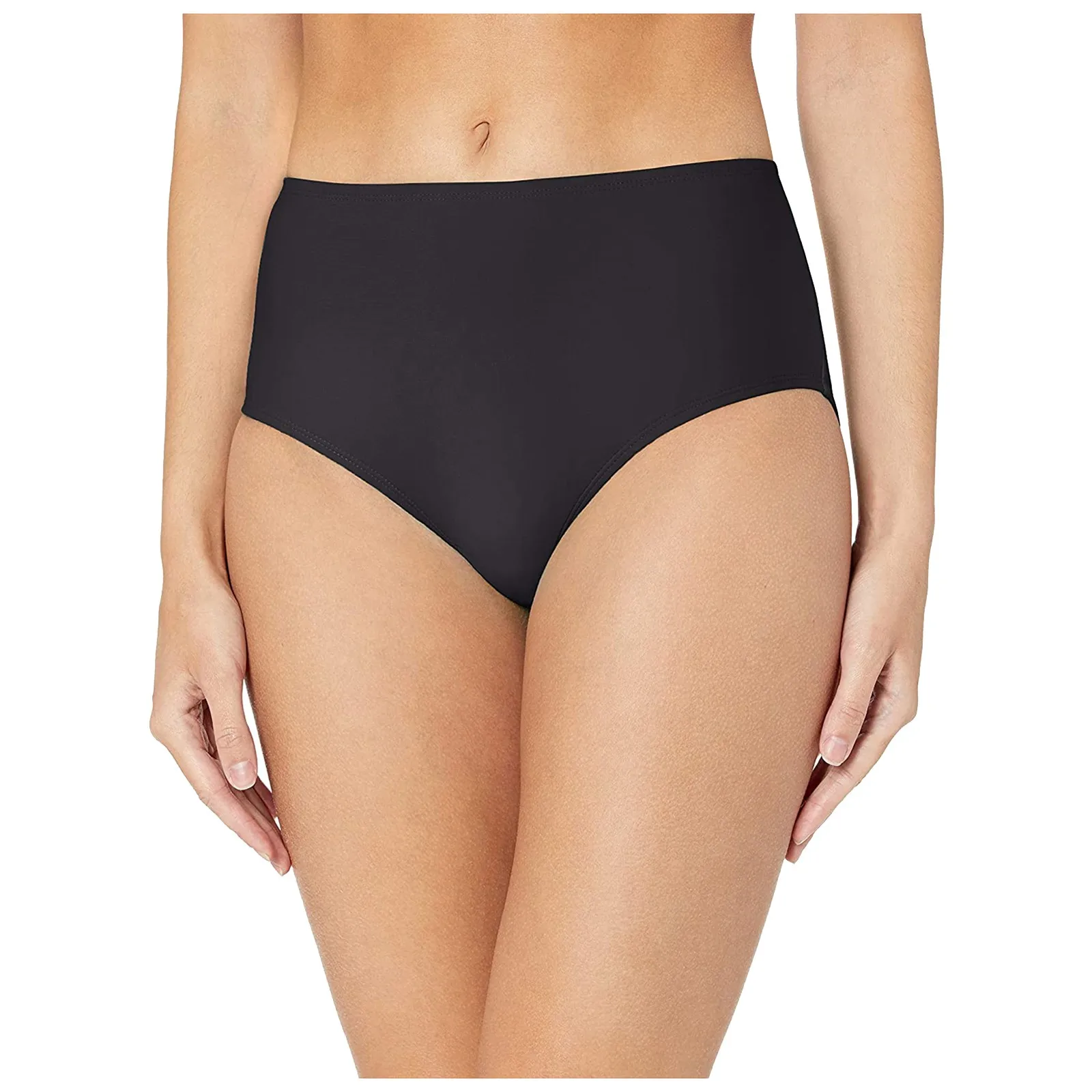 

Cotton Women Swimsuit Panties High Waist Bottoms One-piece Female Swimming Short Conservative Slim Fit Seamless Ladies Beachwear