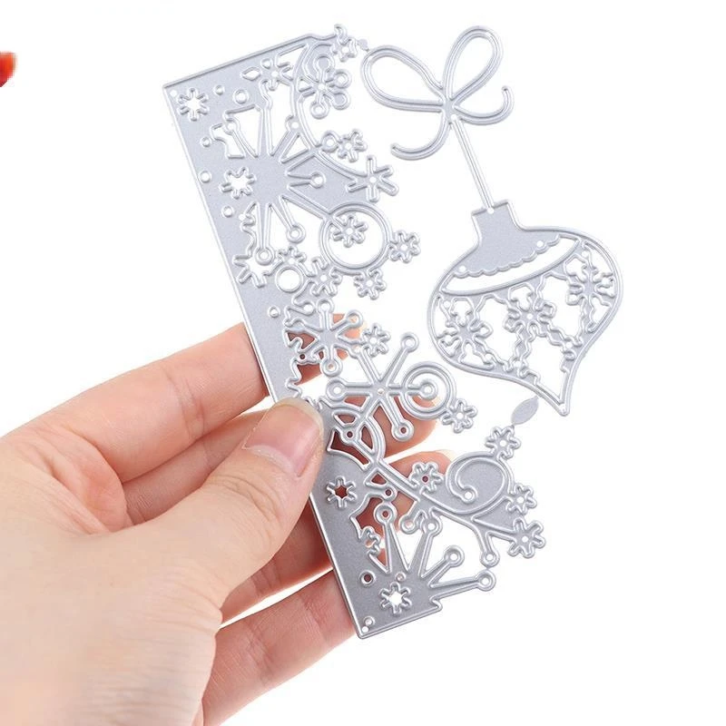 

1pcs Snowflake Lace/Christmas Bell Metal Cutting Dies For Stamps Scrapbooking Stencils DIY Paper Album Cards Decor Embossing