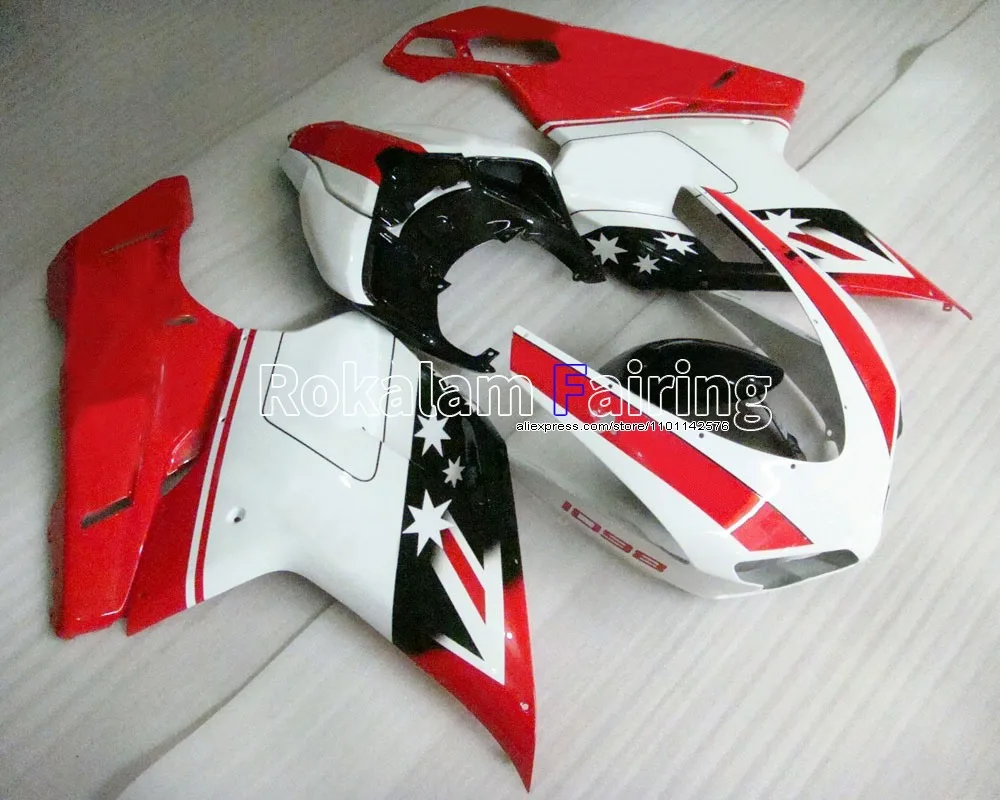 

Body Kit Cowling For Ducati 848 1098 1098S 1198 Motorcycle Fairing Set 2007 2008 2009 2010 2011 (Injection molding)