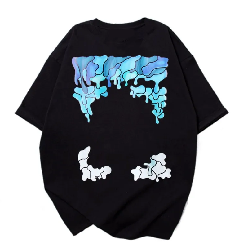 

Men Casual T-shirts Pure Cotton Hip Hop Unisex Loose Short Sleeve Tee Tops Printed High Street Casual Tee shirts for Men Summer