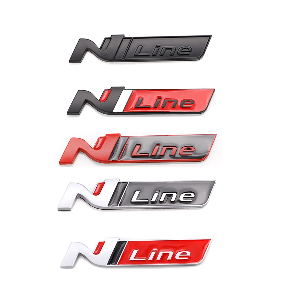 

3D N Line Car Sticker Accessories Car Tools Emblem Badge Decal for All Cars Toyota Avalon 2020 Mini Cooper Mazda 3bl Bmw F10