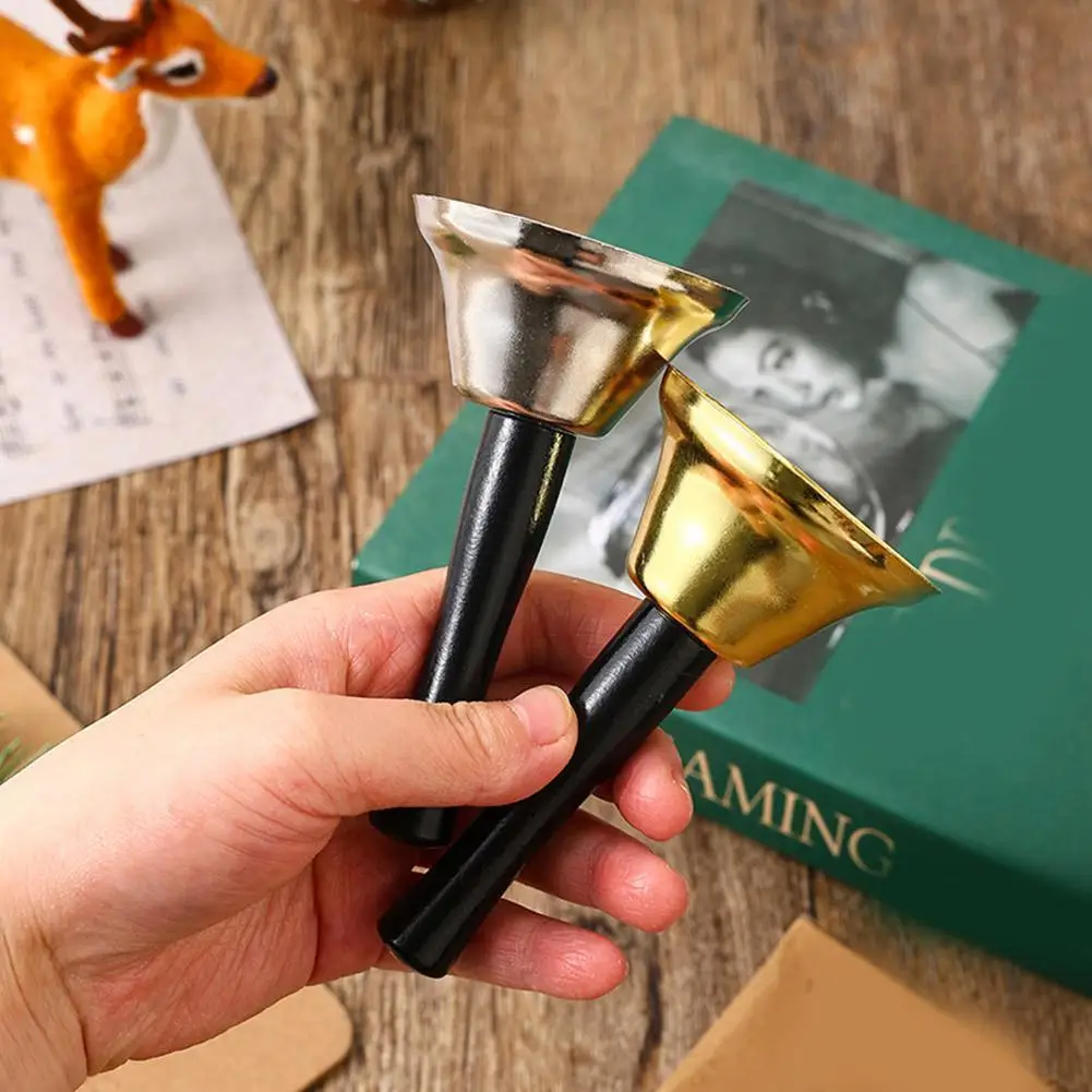 

Metal Christmas Hand Bell Noble Reception Dinner Party Decor Jingle Bells Christmas Tree Decorations for Home Accessories C A2L2
