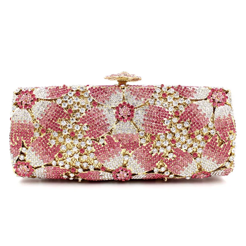 

Розовые вечерние сумки, сумка-клатч для женщин, Свадебный клатч с кристаллами, кошелек на цепочке, сумка на плечо, маленькая искусственная сумочка