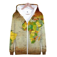 3d printed world map hoodies men women zipper hooded mens brand design world earth map hoodie boys girls zip up hoody sweatshirt