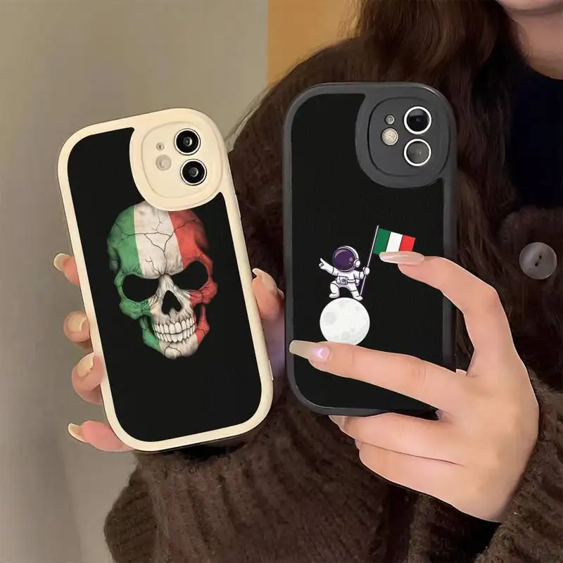 

Italy Flag Phone Case Hard Leather Phone Case for iPhone 13 12 Mini 11 14 Pro Max Xs X Xr 7 8 Plus 6 6s Se 2022 silicone Cover