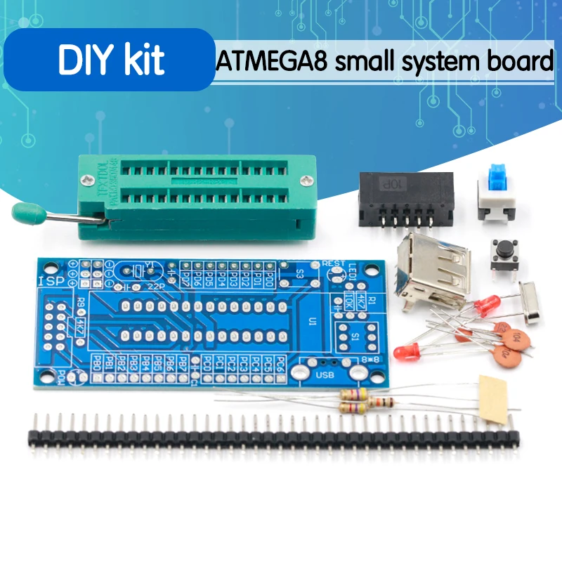 

Макетная плата ATMEGA8 ATMEGA48 ATMEGA88, AVR (без чипа), комплект «сделай сам»