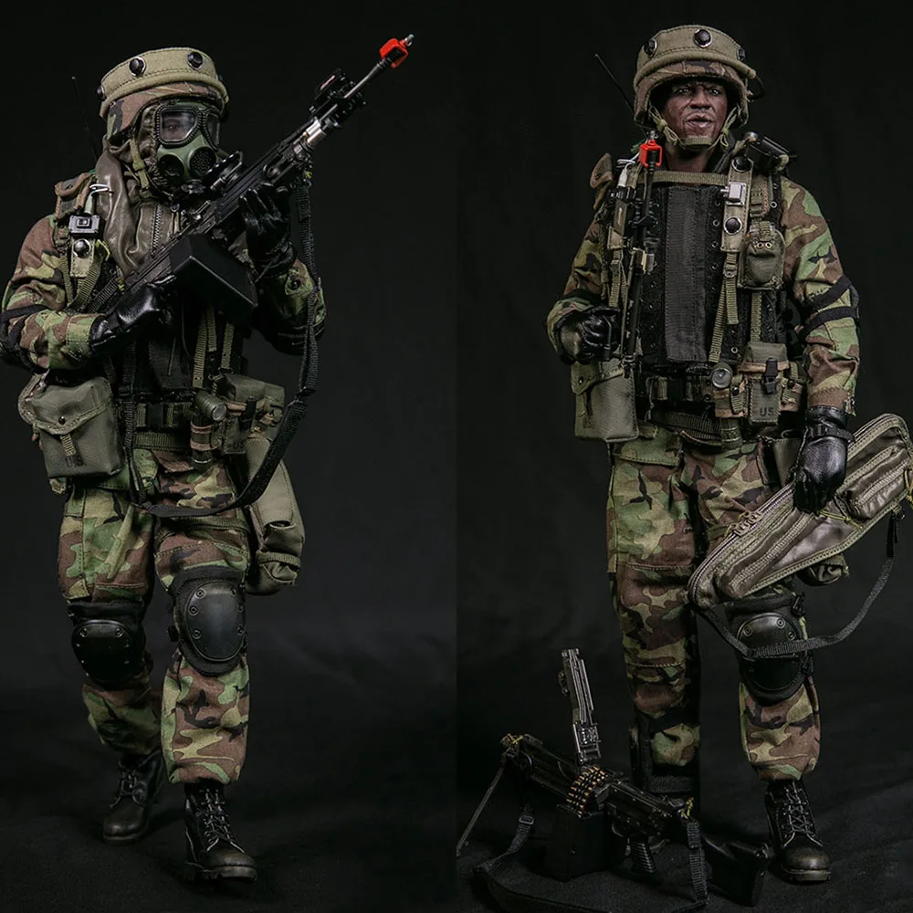 

Damtoys Dam 78082 1/6 Men Soldier Army Urban Warfare Exercise Machine Gunner Full Set With Weapon 12'' Action Figure Model