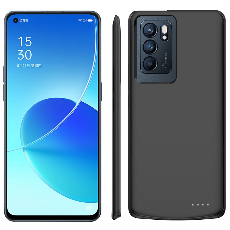 

6800Mah Battery Charger Case For Oppo Reno6 Power Bank Reno6 Pro + Plus For Oppo Reno 6 Pro Battery Case Phone Bag Cover Cases