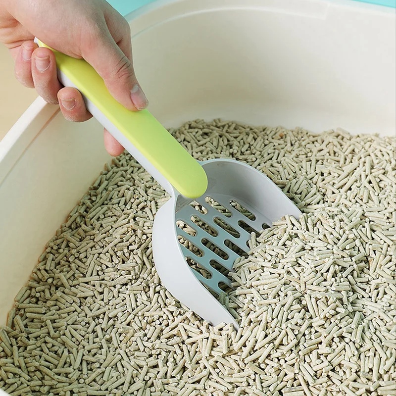 Лопата для кошачьего туалета пластиковая лопатка кошачьих какашек с основанием