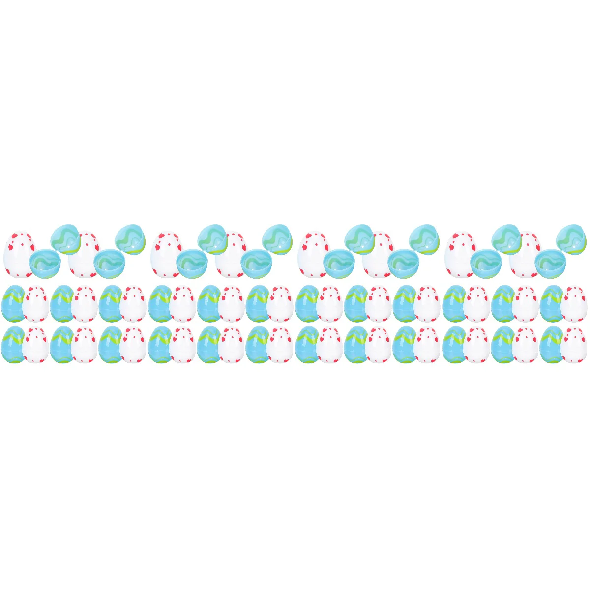 

80 pcs Openable Eggs Fillable Eggs Egg Shape Candy Boxes