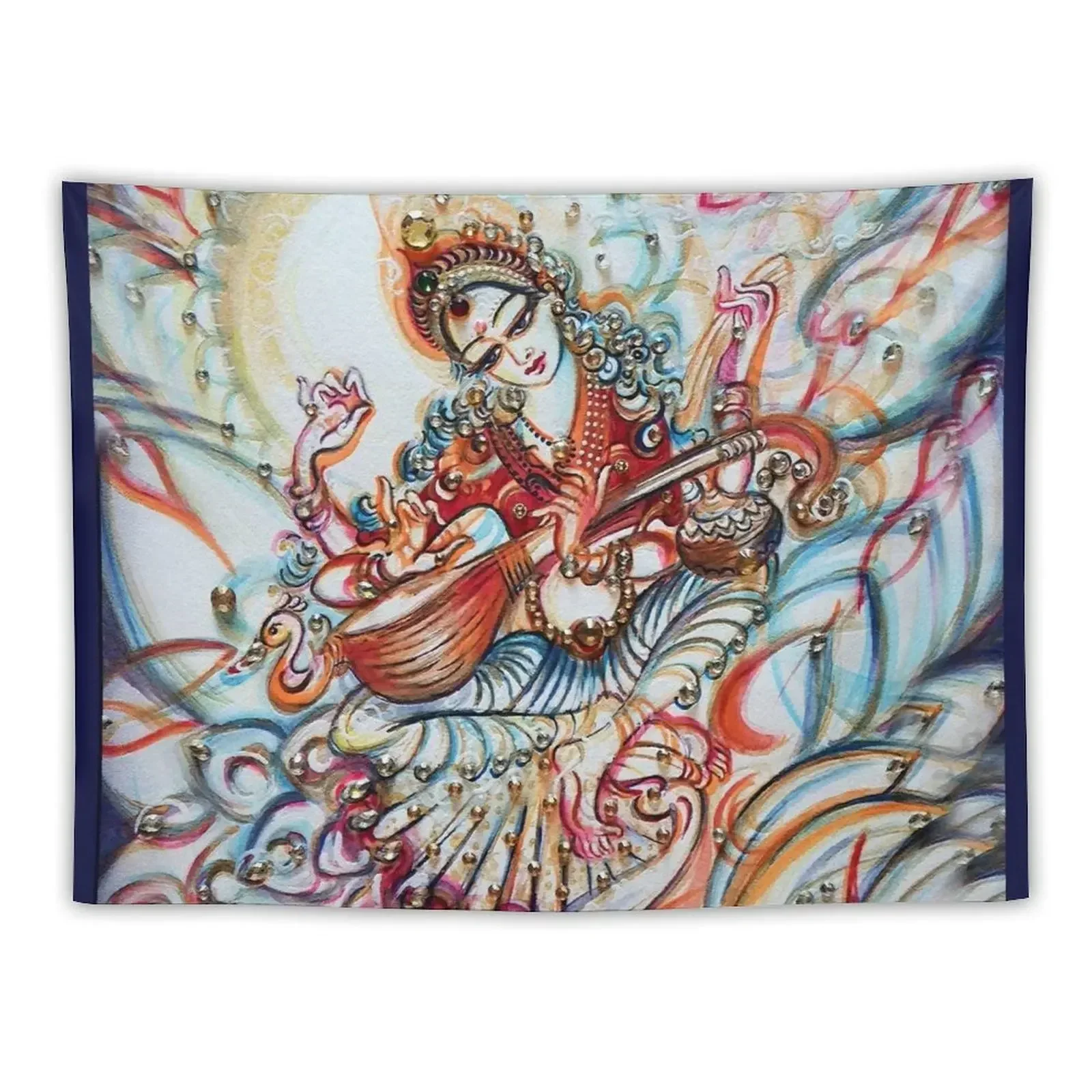 Гобелен Saraswati in Cosmos украшение для стен комнатный гобелен