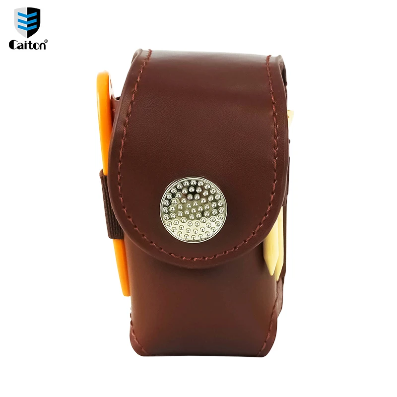 Caiton Golf Leather Waist Bag Gift Set, with Golf Balls, Tees and Green Fork, Perfect for Gifts or Self-use, Golf Accessory