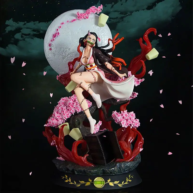 

34CM Demon Slayer Anime Figure GK Kamado Nezuko Statue Adult Kawaii Action Figure PVC Collectible Model Birthday Gifts Figurine