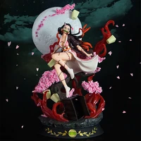 34cm demon slayer anime figure gk kamado nezuko statue adult kawaii action figure pvc collectible model birthday gifts figurine