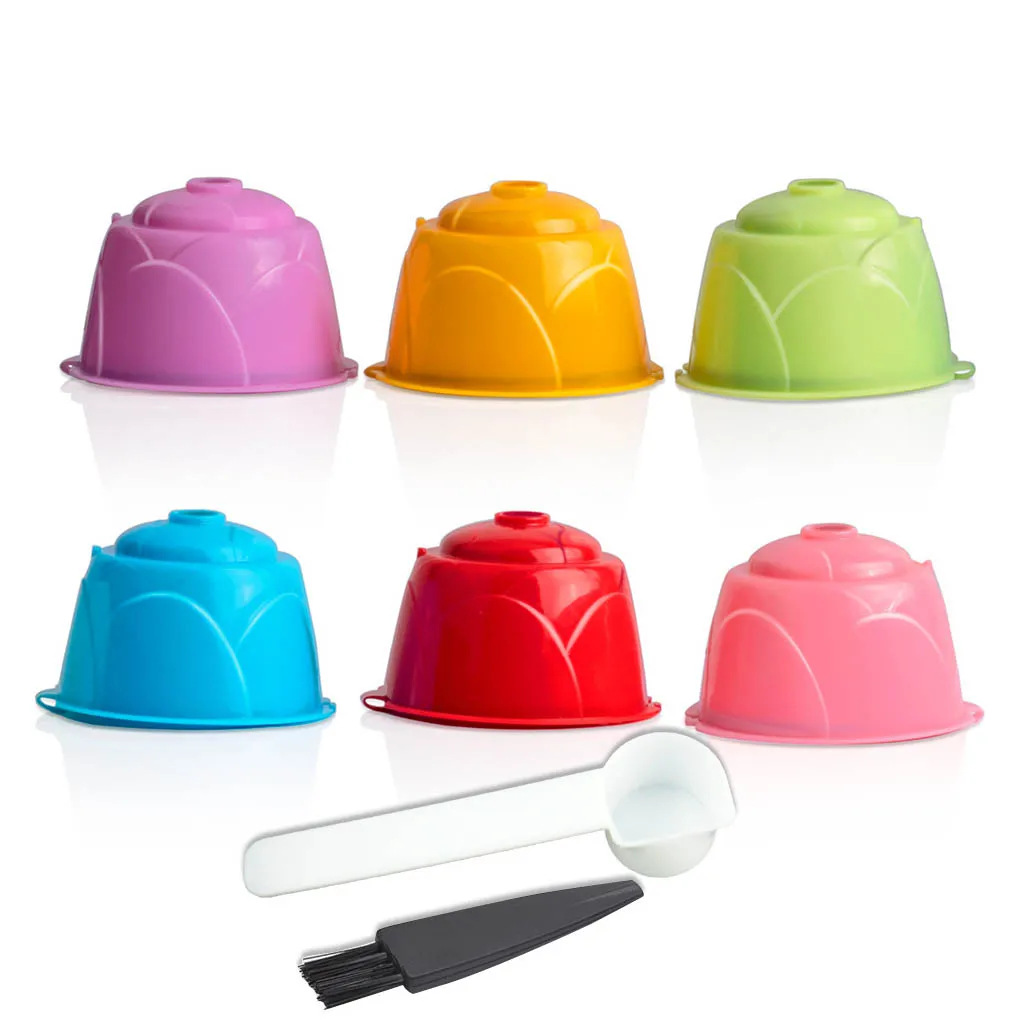

6PCS Coffee Filter Refillable Coffee Capsule Reusable Coffee Pod Replacement For Circolo/Genio/Melody Kitchen Accessories