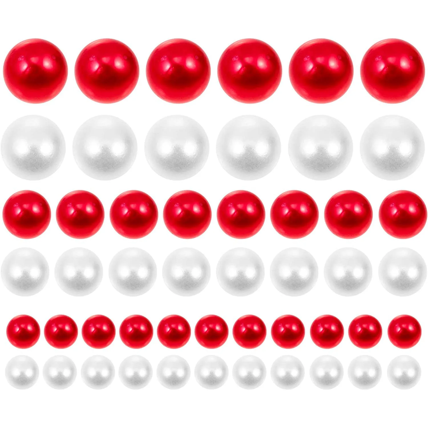 

500pcs Floating Pearls Vase Fillers No Hole Beads for DIY Jewelry Necklaces Table Scatter Wedding Birthday Decor Event Supplies