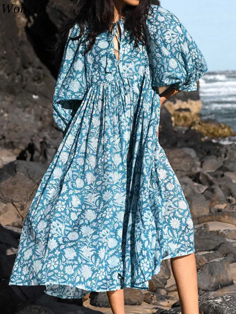 Женское плиссированное платье Woherb